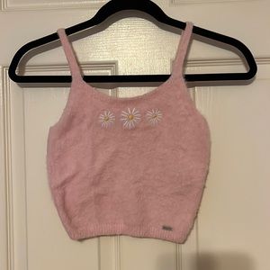 Hollister Pink Flower Tank